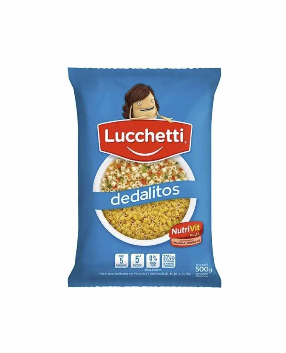 Fideos Lucchetti Dedalitos X 500 Gr